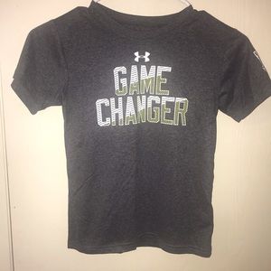 Boys Dark Grey “Game Changer” Under Armour T-shirt